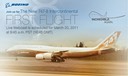 Boeing 747-8i First Flight Announcement
