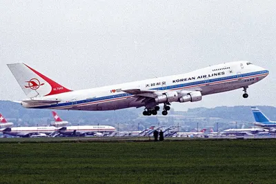 HL7442, the aircraft later lost on Flight 007, at Zurich in May 1980.