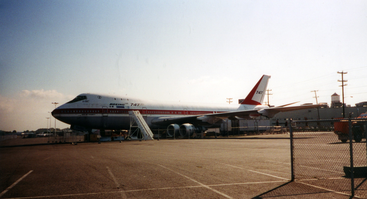 N7470, the first 747, photographed before its later exterior restoration.