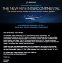 Boeing 747-8 Intercontinental Announcement