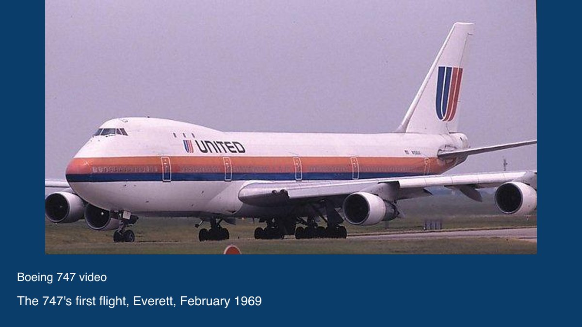 Video preview: The 747's first flight, Everett, February 1969