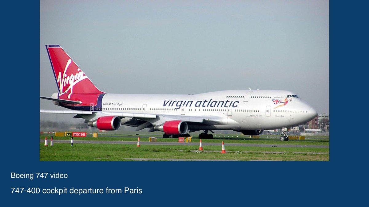 Video preview: 747-400 cockpit departure from Paris